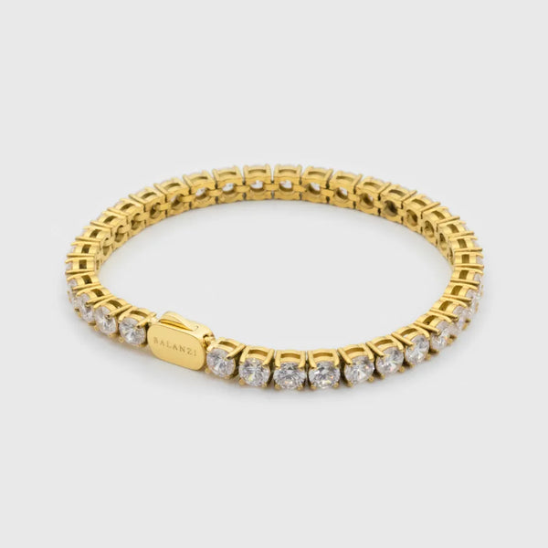 Tennis Bracelet (Gold) 5MM