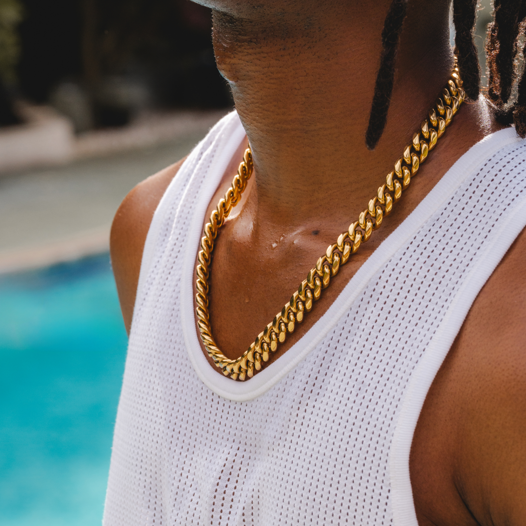 Cuban Link Chain (Gold) 12mm