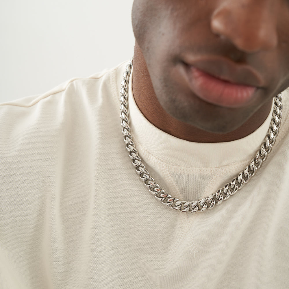 Cuban Link Chain (Silver) 12mm