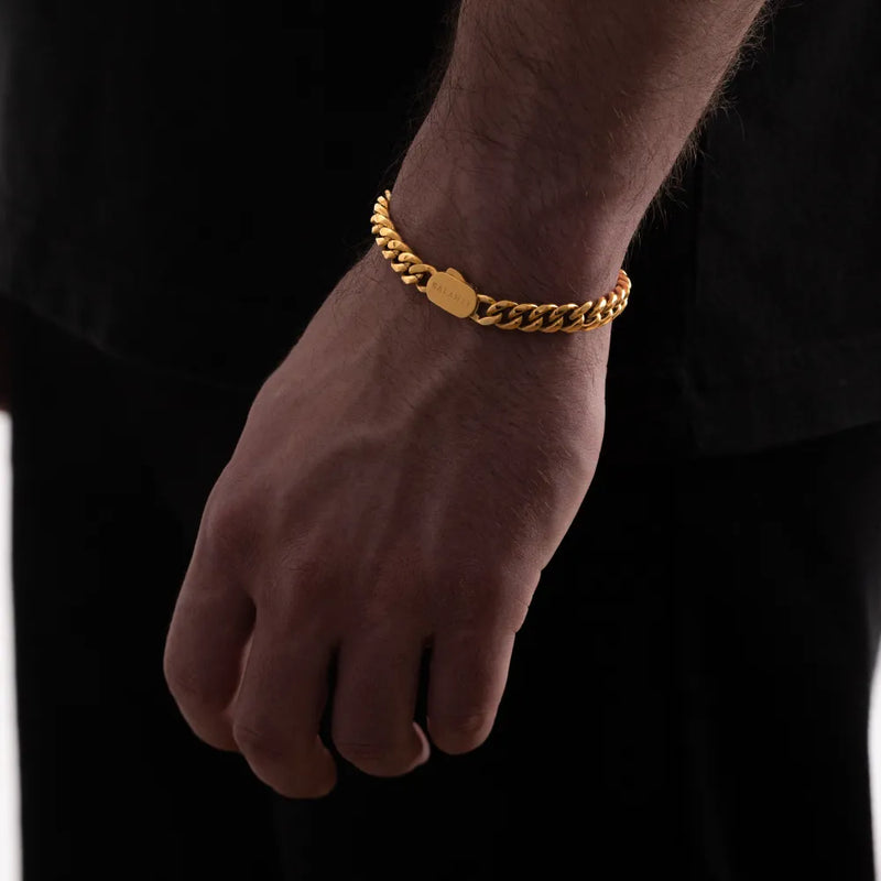 Cuban Bracelet (Gold) 8mm