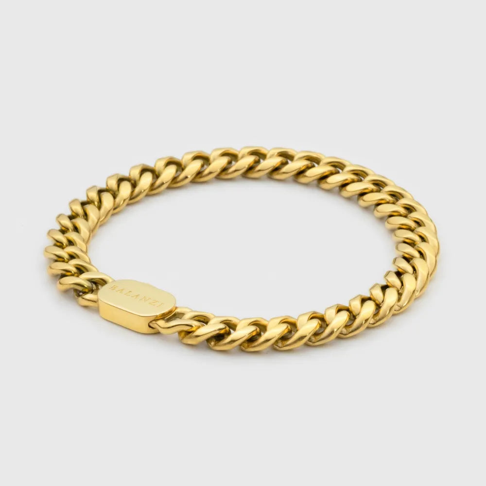 Cuban Bracelet (Gold) 8mm