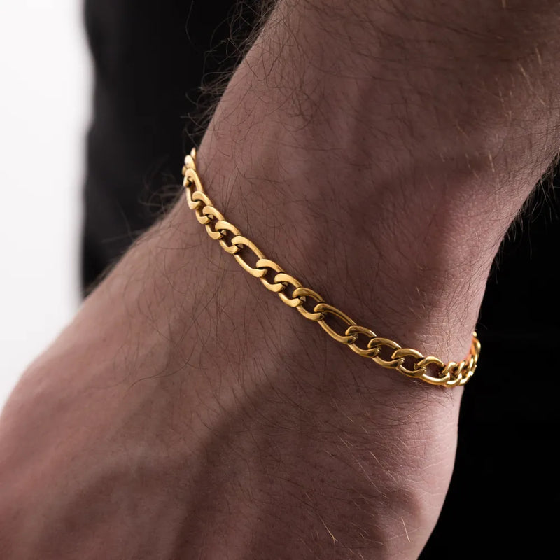 Figaro Bracelet (Gold) 5MM