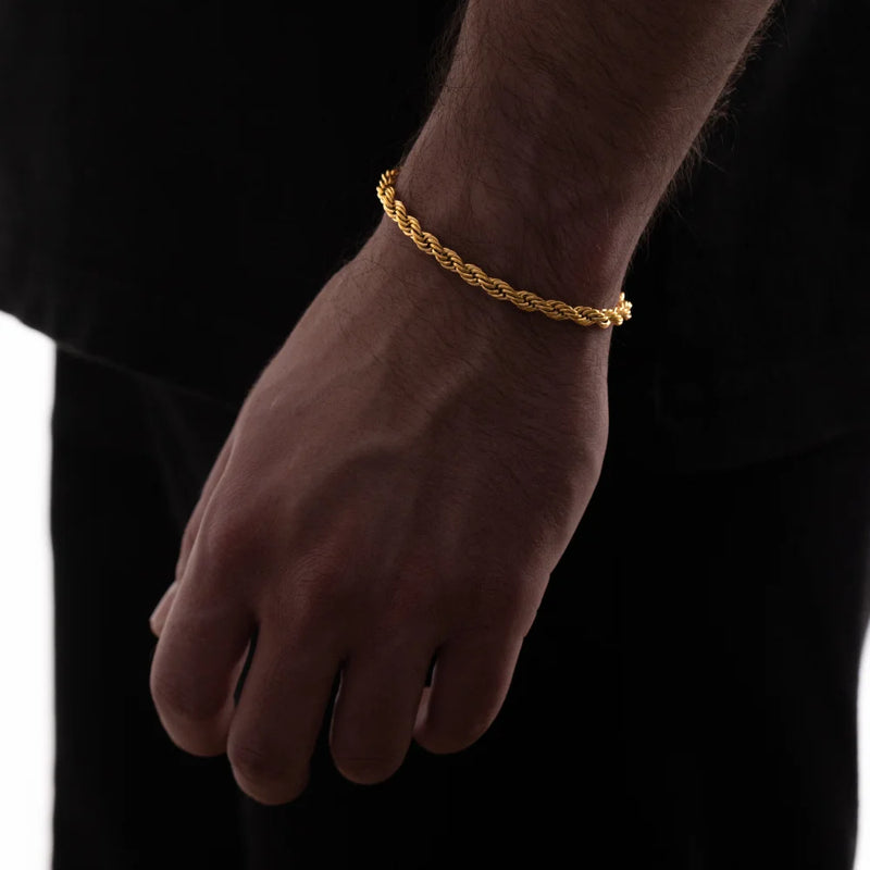 Rope Bracelet (Gold) 5MM – BALANZI